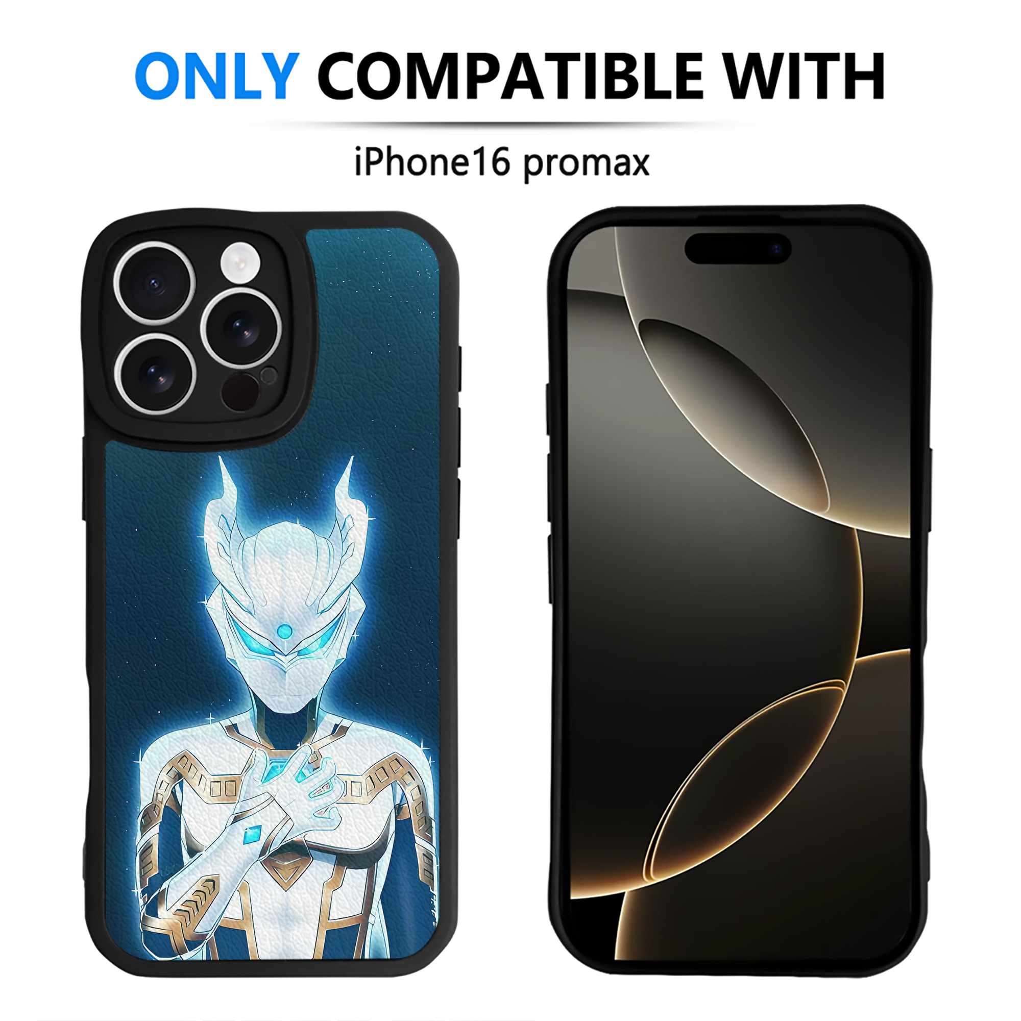 （画像用） ウルトラマン Ultraman 【iPhone 16シリーズ対応】シリコンスマホケース（レザー調） 材質：シリコン